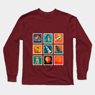 Exclusive Space Stamps Long Sleeve T-Shirt